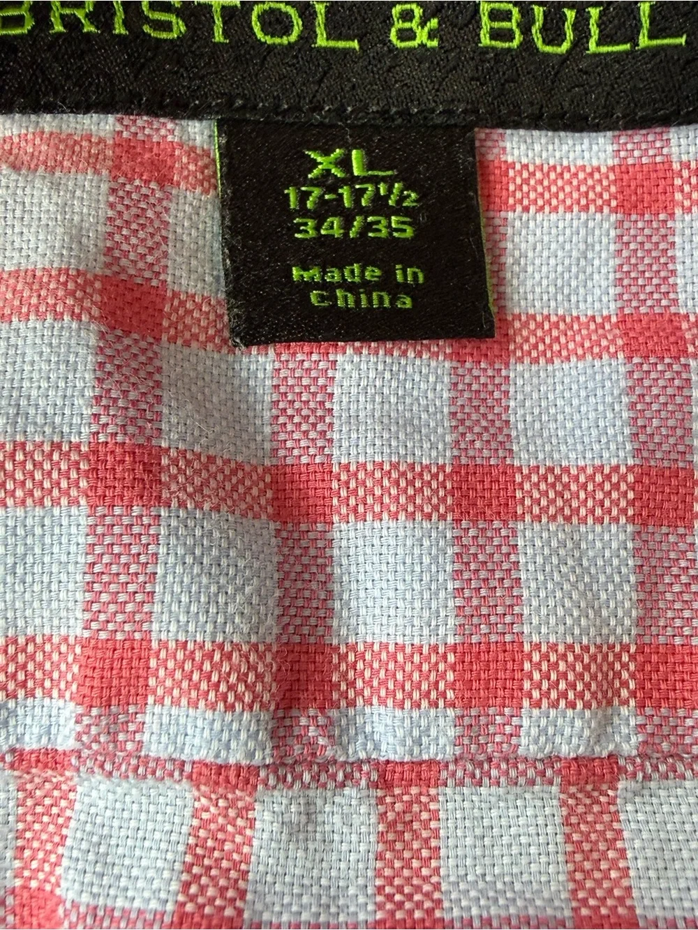 Bristol Bull Button-Front Pink Check Dress Shirt - Tailored Look